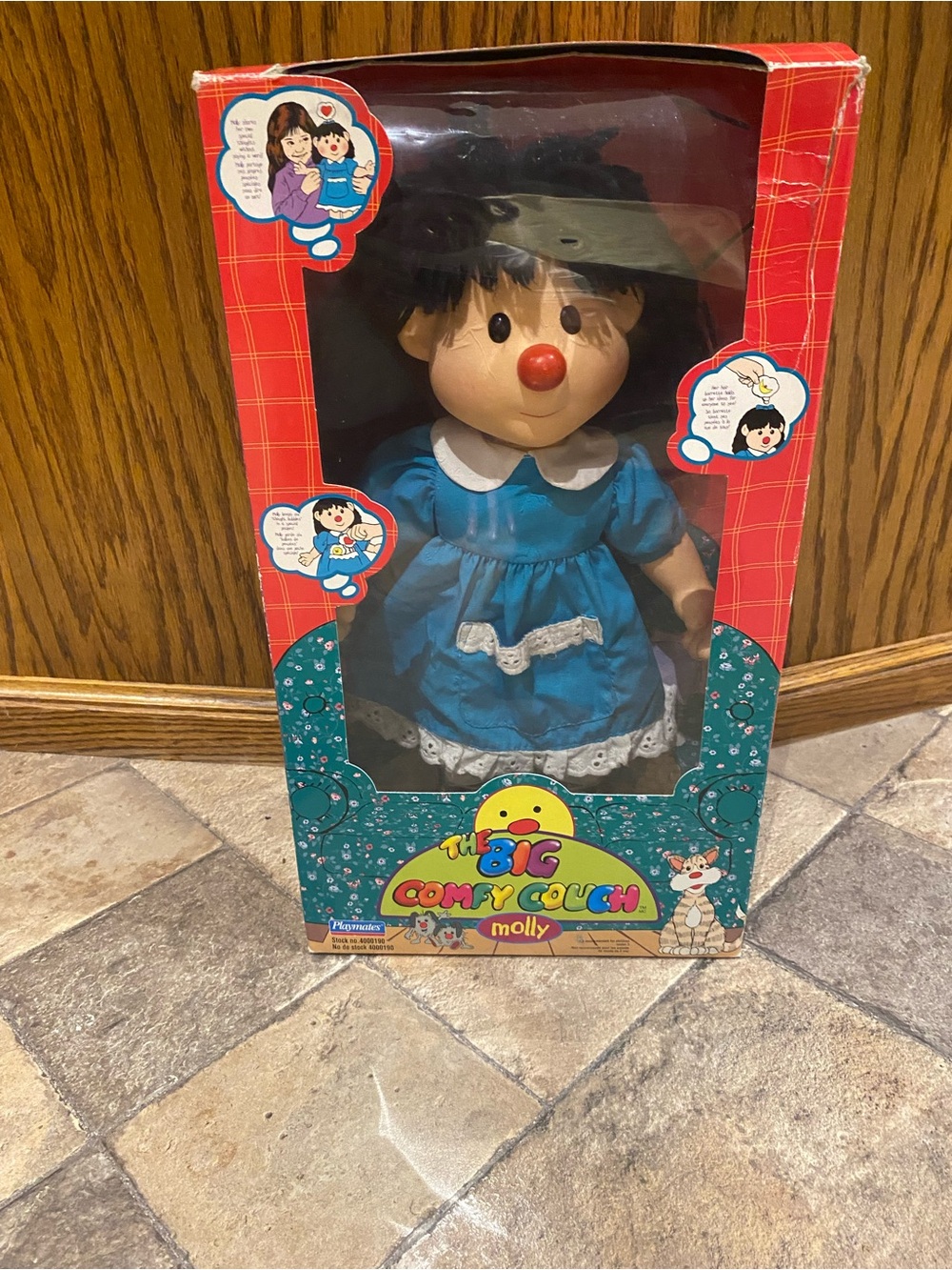 Rare 1996 Playmates Molly big comfy couch still attached to original box!!
